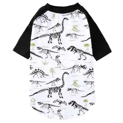 PriPre Pet Apparel in XX-Large, Black Dinosaur