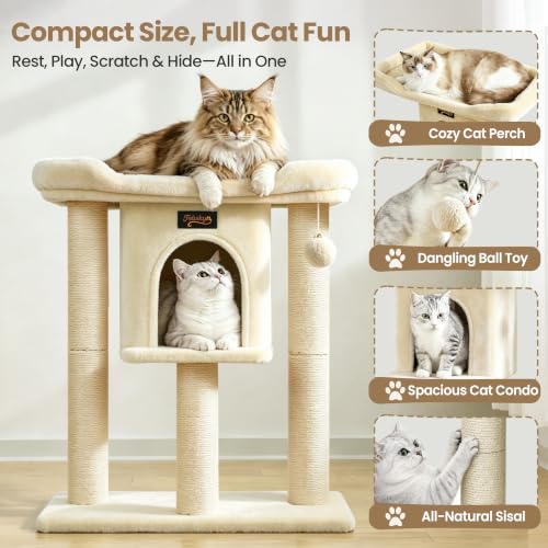 Feliskyn Pet Activity Structure in 28 Inches, Beige