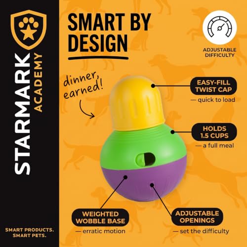 Starmark Pet Toy in Small, Green, purple, and yellow