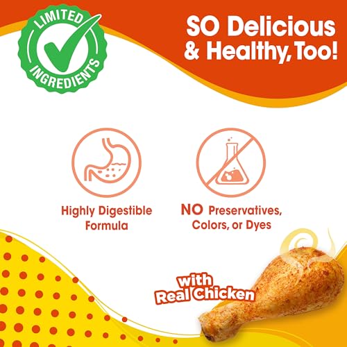 Nylabone Pet Food in 4 Count (Pack of 1), Brown