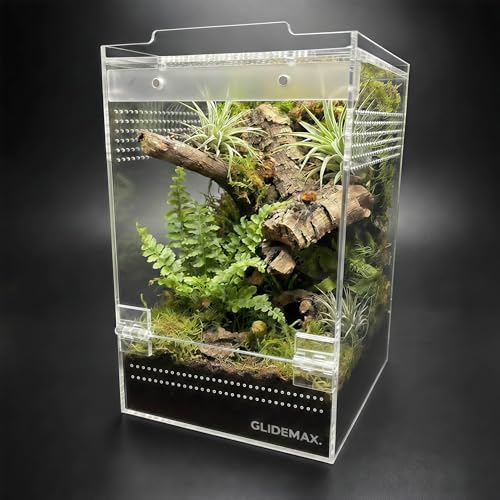 GlideMax Vivarium in 6x6x9inch, Clear