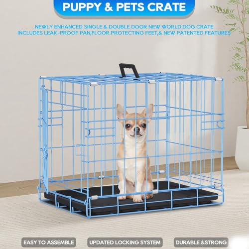 FDW Animal Cage in 18.0"L x 12.0"W x 14.0"H, Blue