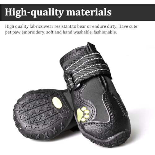 CovertSafe& Paw Hoof Protector in Size 1: （2.3''x1.6'')(L*W) for 10-23 lbs, Black