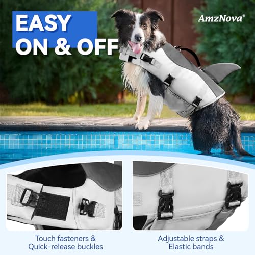 AMZNOVA Pet Apparel in XS: 13-18in (Chest Girth), Grey