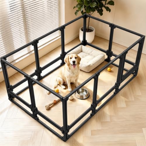 EVOTAILS Pet Playpen in 34", Black