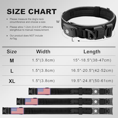 YaoTya Animal Collar in M(15"-18.5"), Black