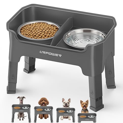 URPOWER Pet Feeder in Small, Grey