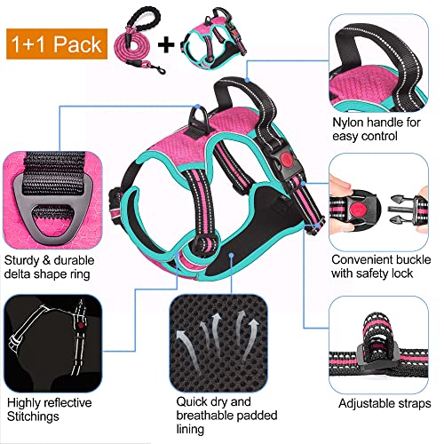 tobeDRI Animal Harness in Medium, Pink/Blue