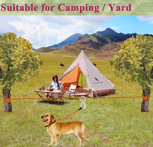 SIAELT Leash in 50Ft, Orange