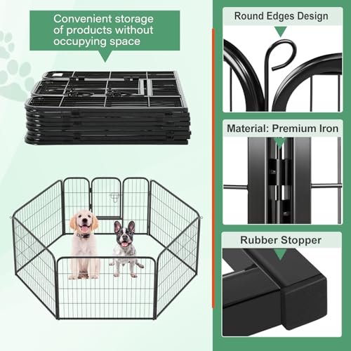FDW Pet Playpen in Black