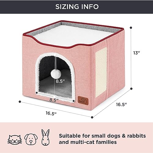 Bedsure Pet Activity Structure in Single, Pink
