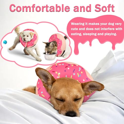 Cneo Animal Recovery Collar Cone in S（neck 4"-7"）, Pink