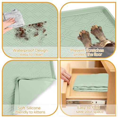 Lanstics Pet Placemat in 42"L x 29"W, Beige