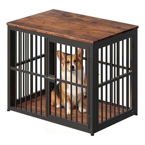 Lyromix Animal Cage in 33.1"L x 22.1"W x 26.0"H, Brown