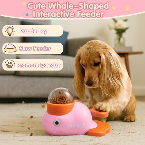 Star&Mi Pet Feeder in Whale-Pink