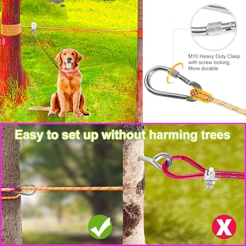 SIAELT Leash in 50Ft, 26Orange
