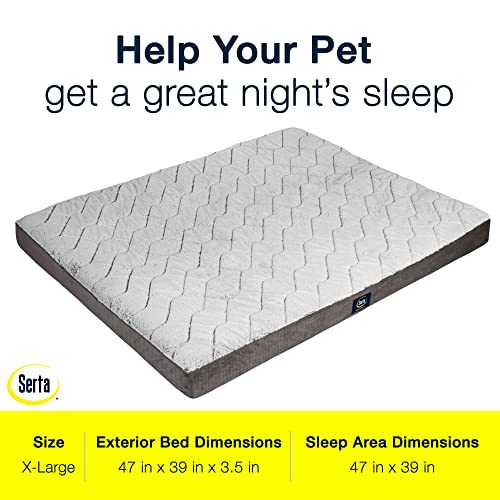 Serta Pet Bed Mat in Large, Slate Gray