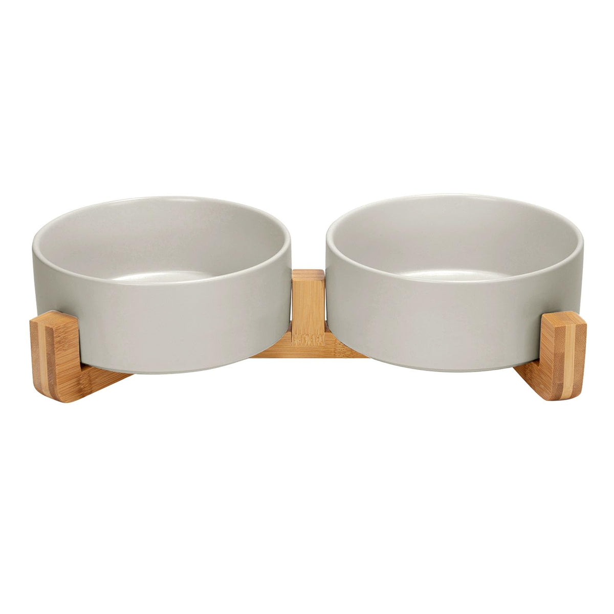 SPUNKYJUNKY Pet Feeder in 5 cups, Grey × 2