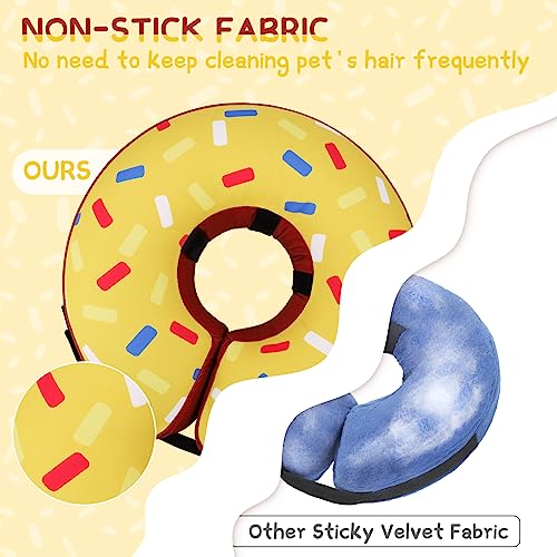 Supet Animal Recovery Collar Cone in XS(Neck 4"-7"), Donut Yellow