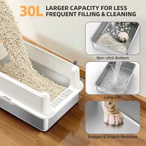 WoofiGo Litter Box in XXL, 24 - White (Pack of 1)