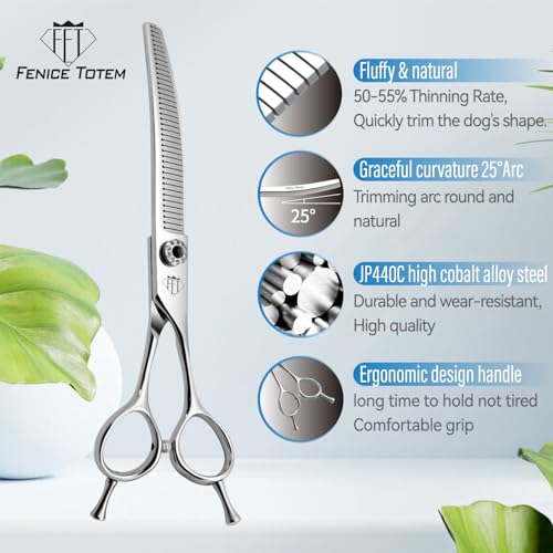 FENICE TOTEM Scissors in 7.0 inch, Curved Blender