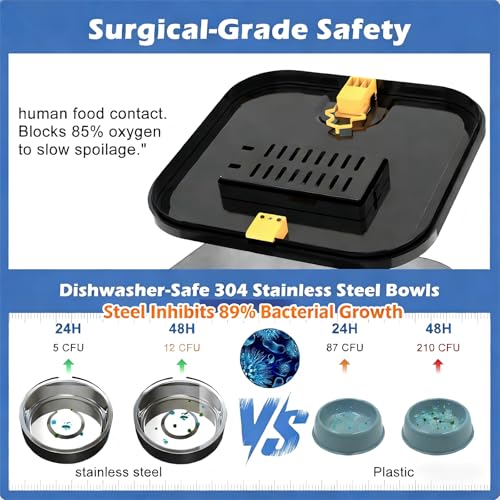 SIATELOO Pet Feeder in Large, Matte black