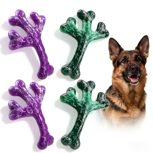 Frienhund Pet Toy in 4-PacK Beef, Purple & Green