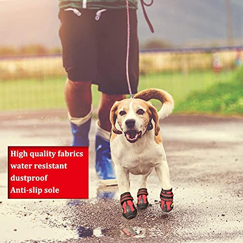 CovertSafe& Paw Hoof Protector in Size 2: （2.4''x1.7'')(L*W) for 14-27 lbs, Red