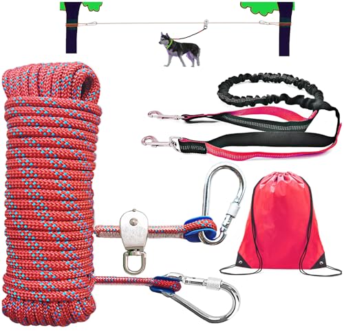 SIAELT Leash in 50Ft, Red