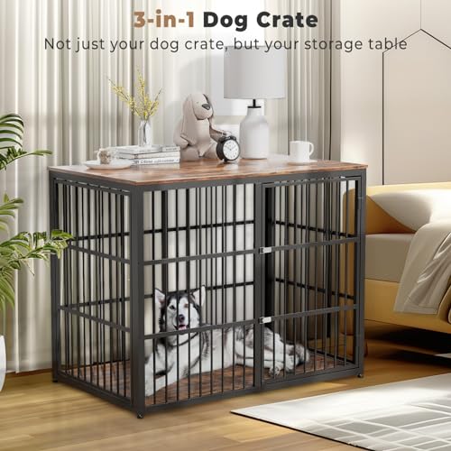 Lyromix Animal Cage in 47.2"L x 29.1"W x 37.6"H, Brown