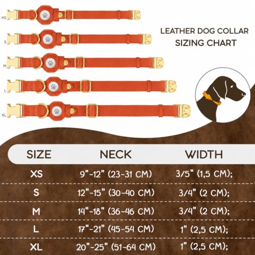 BUDKAS Animal Collar in XS, 9"-12" Neck Fit, Orange