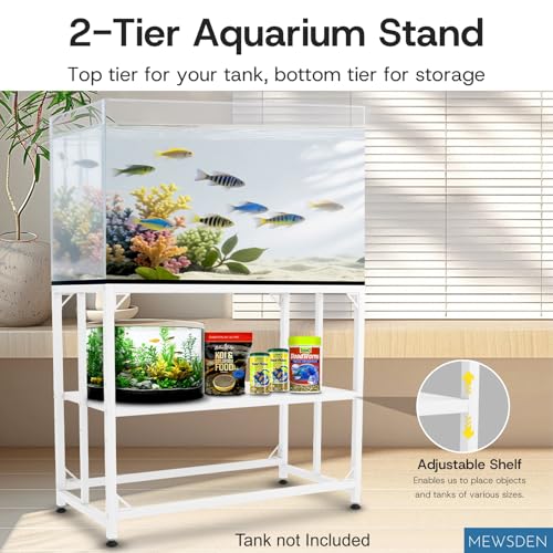 MEWSDEN Item Stand in (10 Gallon)24.8"x9.25", White