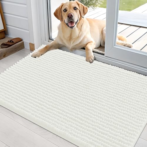 OLANLY Pet Bed Mat in 36" X 24", Ivory
