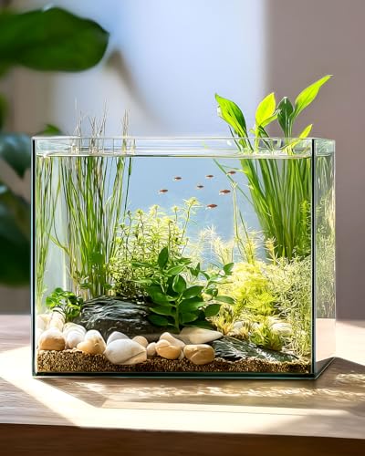 minilake Vivarium in 7 Gallon Cube, Transparent