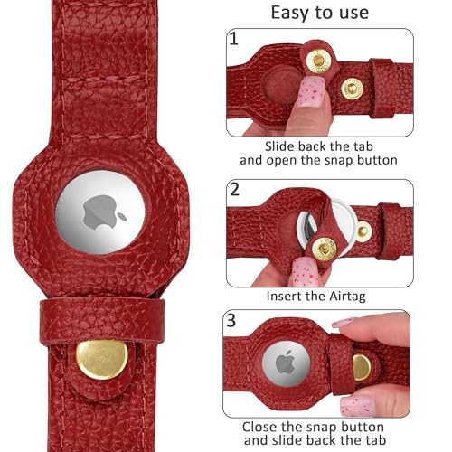 BUDKAS Animal Collar in XS, 9"-12" Neck Fit, Red