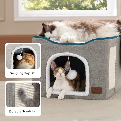 Bedsure Pet Activity Structure in Double, Blue