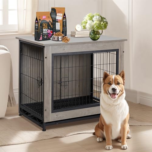 Shintenchi Animal Cage in 32.5"L x 22"W x 25.2"H, Grey