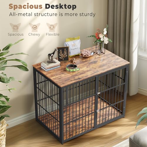 Lyromix Animal Cage in 47.2"L x 29.1"W x 37.6"H, Brown