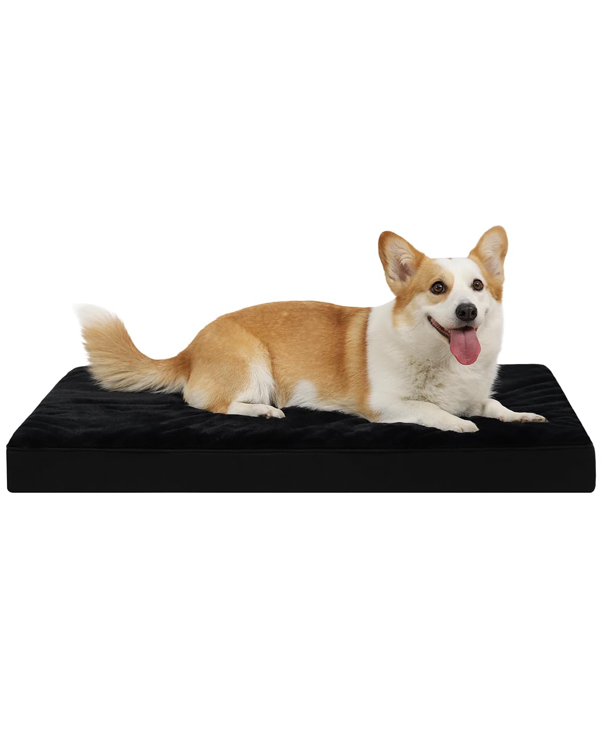 KSIIA Pet Bed Mat in 23.0"L x 17.0"W x 3.0"Th, Black