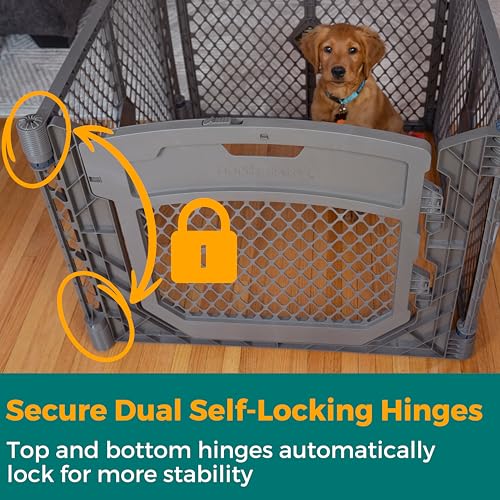 MYPET Pet Playpen in 4-Panel, Fieldstone