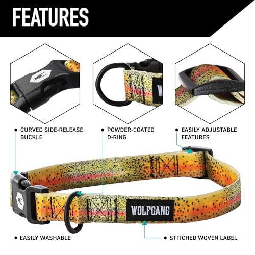 Wolfgang Man & Beast Animal Collar in Small (5/8 Inch x 8-12 Inch), CutBow Print