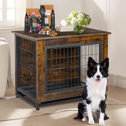 Shintenchi Animal Cage in 38.6" L*25.6" W*26.8" H, Brown