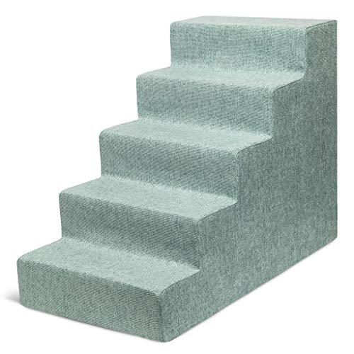 Best Pet Supplies Animal Stair in H: 22.5 Inches, Pale Teal