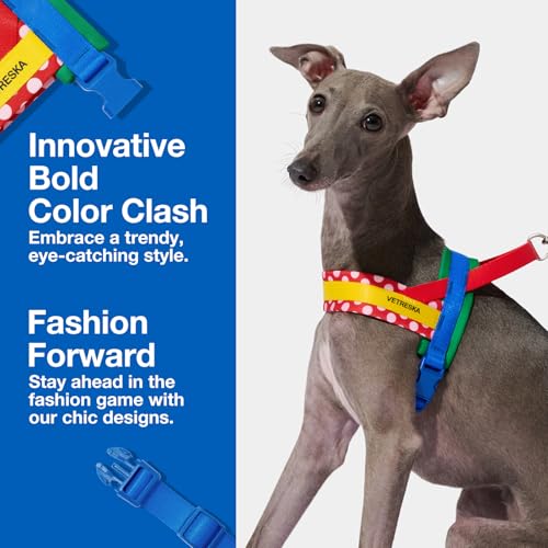 VETRESKA Animal Harness in L(Chest: 27.2"-37"), Chroma Red