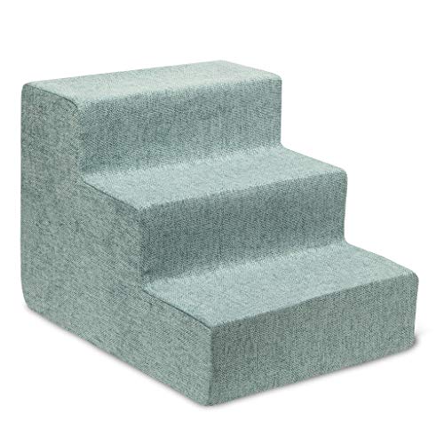 Best Pet Supplies Animal Stair in H: 13.5 Inches, Pale Teal