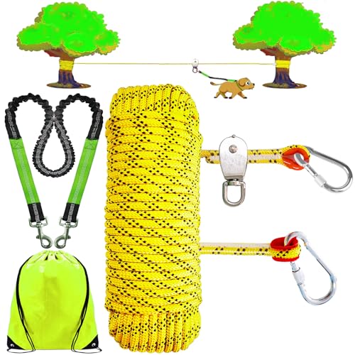 SIAELT Leash in 50Ft, 26Yellow