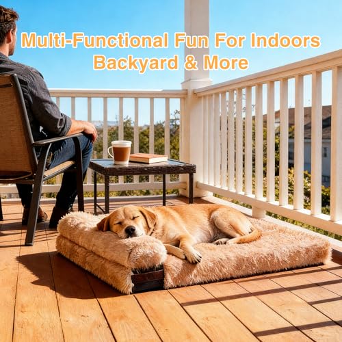 Dogpals Pet Bed Mat in 34''L*22''W*3''Th, Khaki
