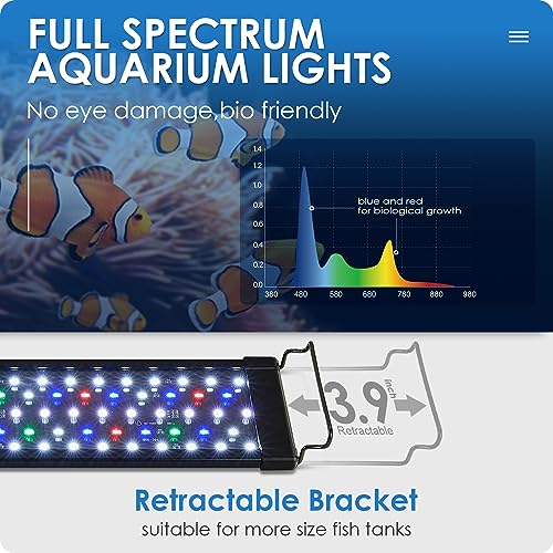 Gamalta Lamp in For 12~18inch Fish Tank, Black - Remote Control