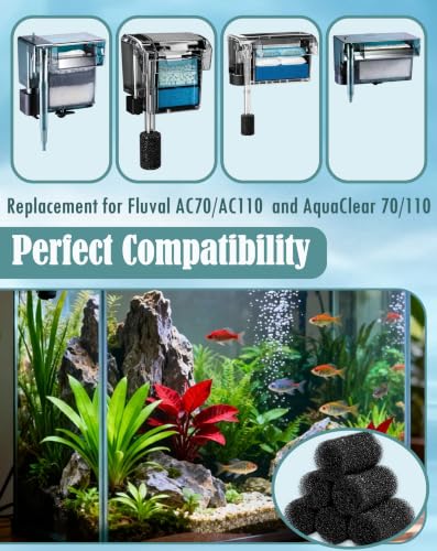 Aolleteau Pet Supplies in AC70/110 Prefilter, Black