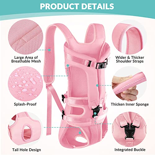 Lukovee Animal Carrier in 15.1"L x 11.7"W x 2.7"H, Pink